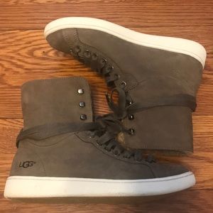 UGG WOMENS SHEARLING HIGH TOP SNEAKERS - NEW!!